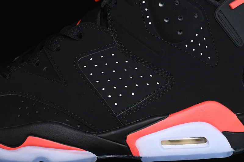 All categories Air Jordan Jordan series basketball shoes Air Jordan 6 F version Air Jordan 6 "Infrared" AJ6 Joe 6 black infrared 3M reflective basketball men's shoes 384664-060